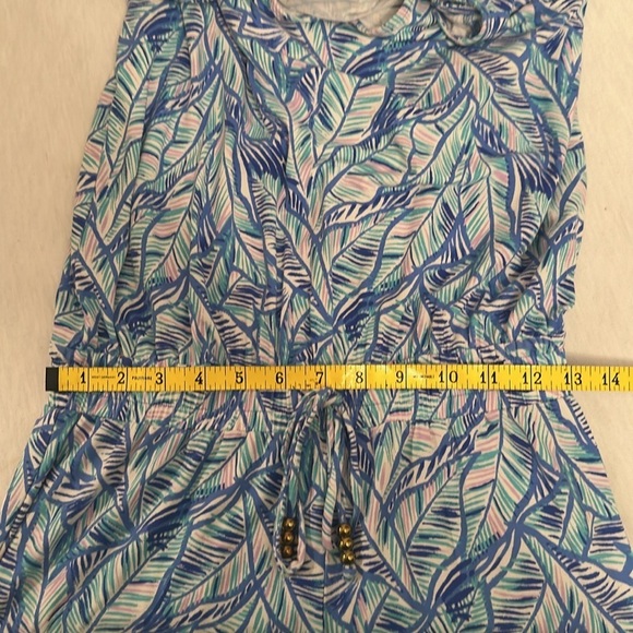 Lilly Pulitzer Paulina Multicolored Bennet Blue Let's Mango Jumpsuit Women Small - Picture 10 of 13